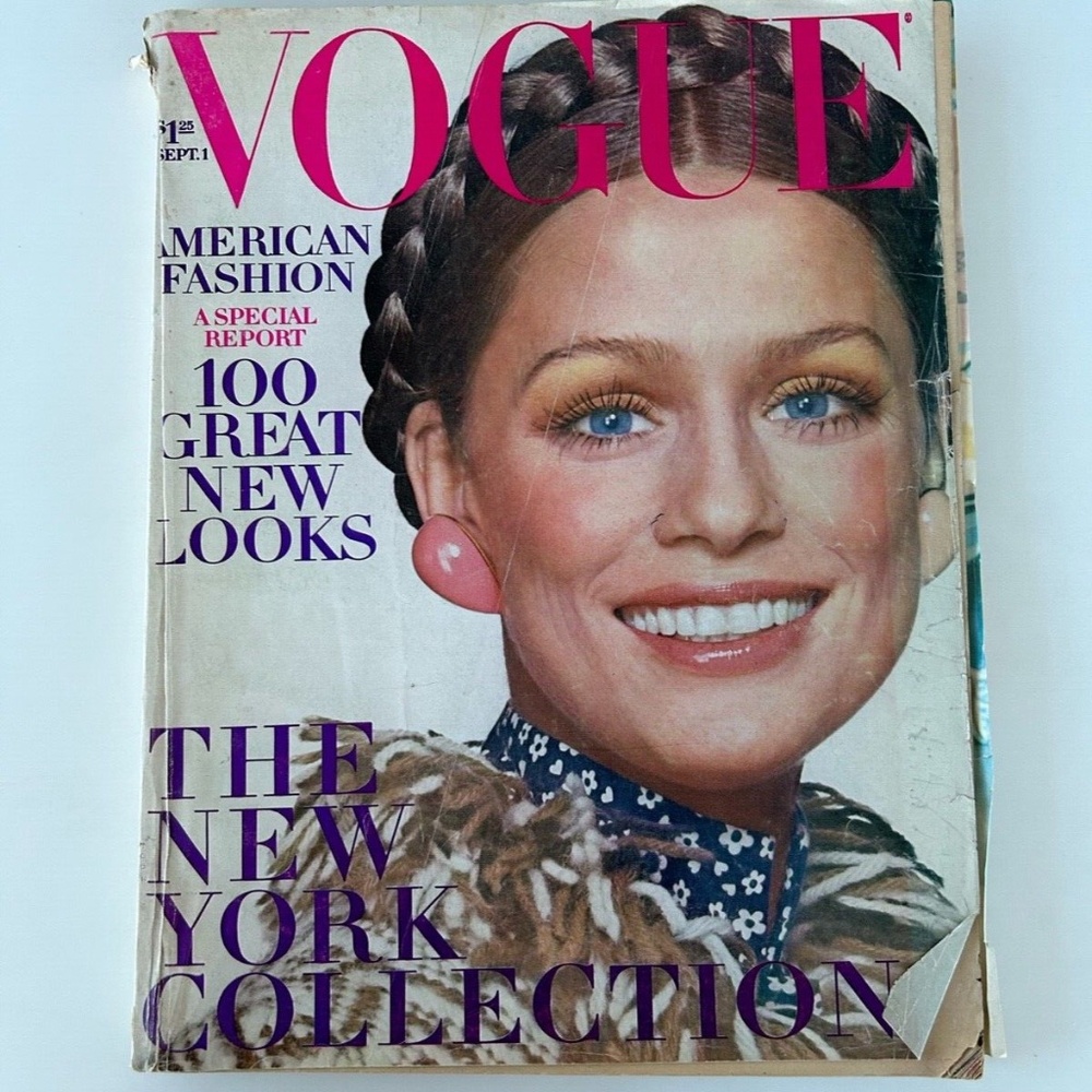 RARE September 1, 1970 Vogue with Lauren Hutton by Irving Penn
